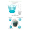 Low price large storage round laundry basket plastic for clothes